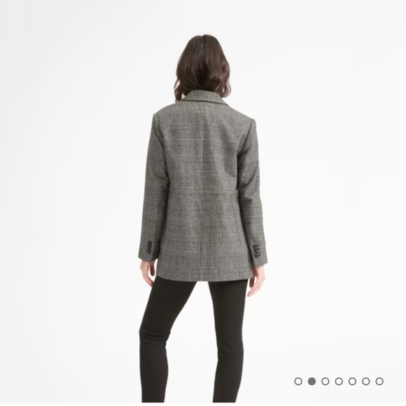 Everlane The Oversized Blazer - Glen Plaid - Picture 2 of 8